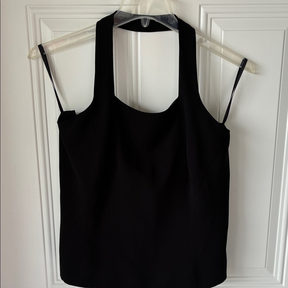 INC International Concepts Black Square-Neck Tank Camisole